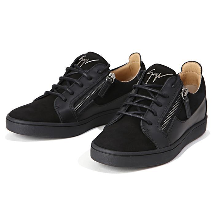 Giuseppe Zanotti Black Velvet Low-Top Sneakers RW70002 NERO