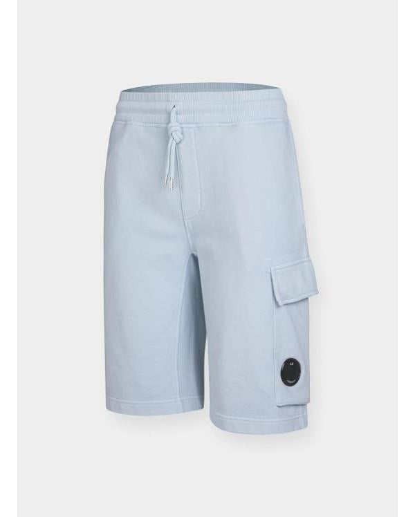 CP Company Cotton Diagonal Fleece Cargo Shorts