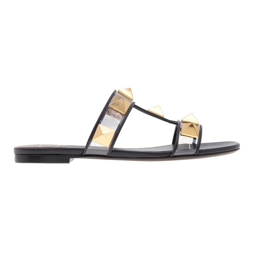 VALENTINO Garavani Women’s Roman Stud Sandals White Leather
