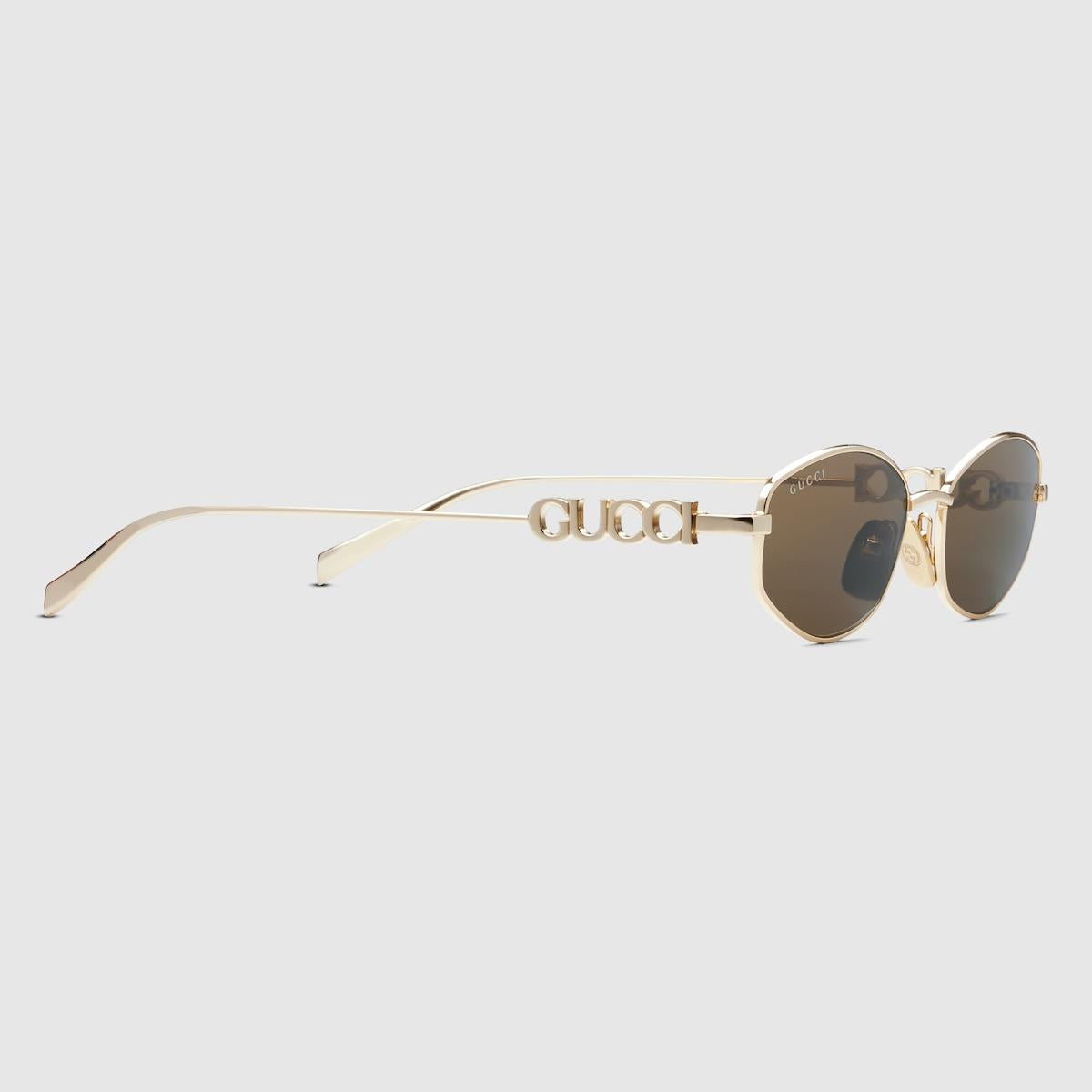 GUCCI Black Acetate Square Sunglasses