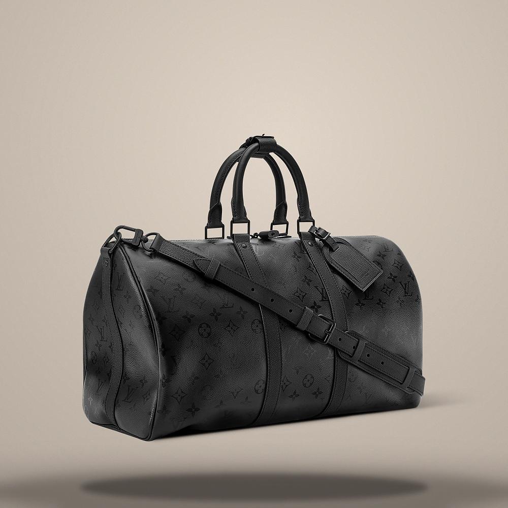 Louis Vuitton Keepall 45 Black Crossbody Bag M28403