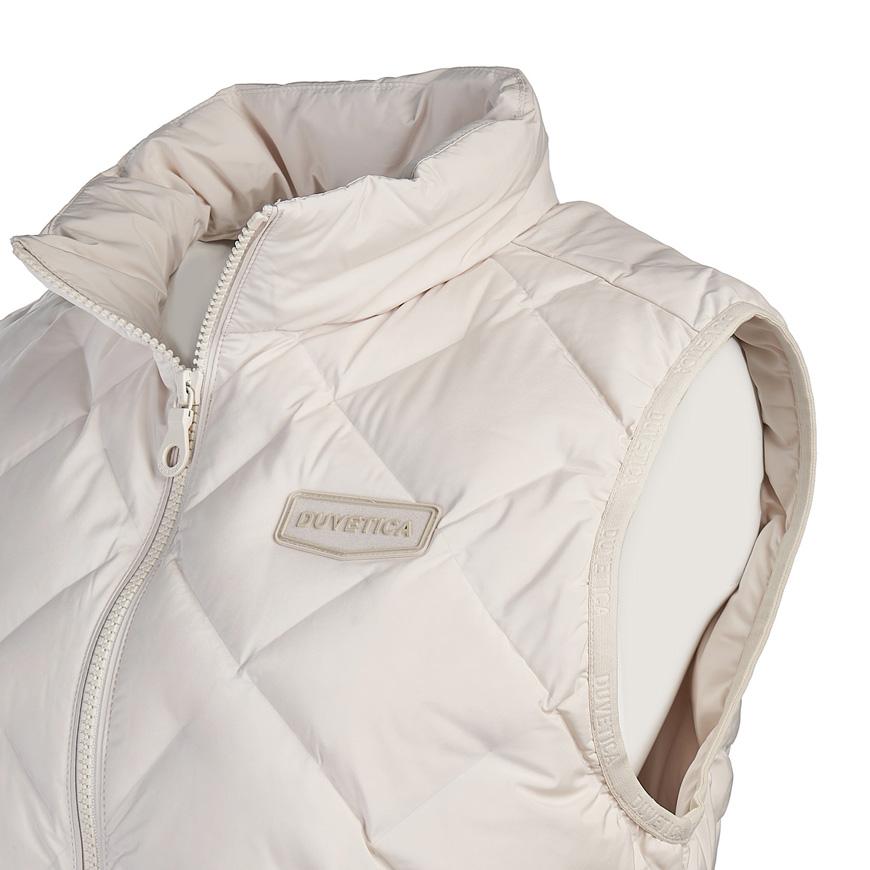 Duvetica FW24 Women’s Zeka Logo Puffer Vest VDDV30145K0001 IVS