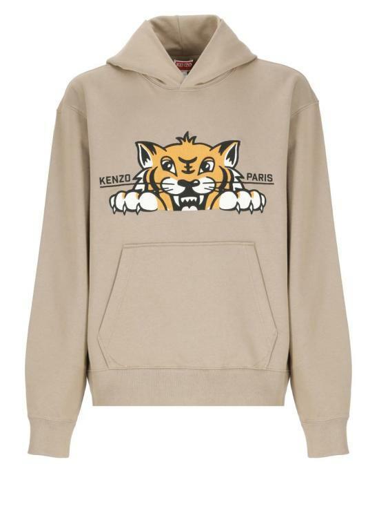 KENZO Happy Tiger Embroidered Hoodie Sweatshirt 5SW264 4MF 10