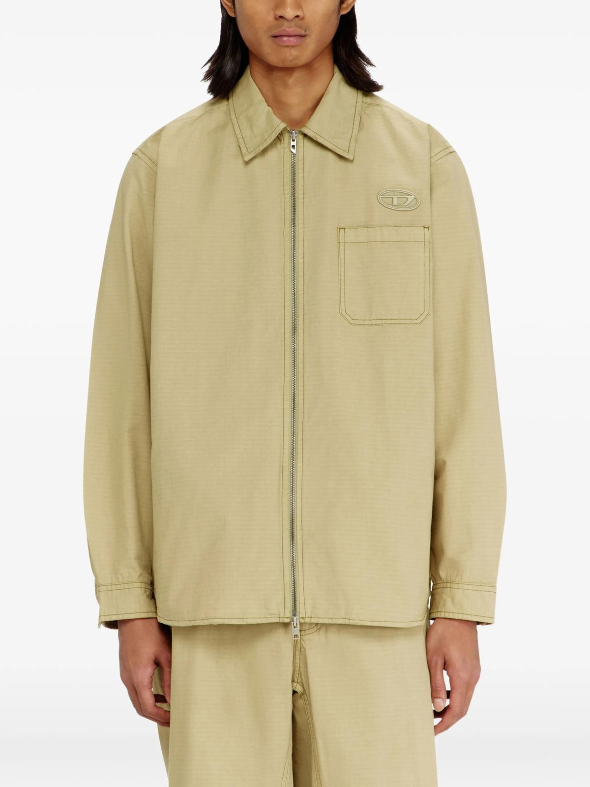 DIESEL Long Sleeve Button-Down Shirt for Men