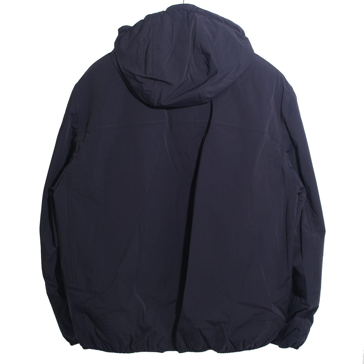 Brunello Cucinelli Navy Nylon Lightweight Hooded Puffer Jacket MM49A7431G C1086