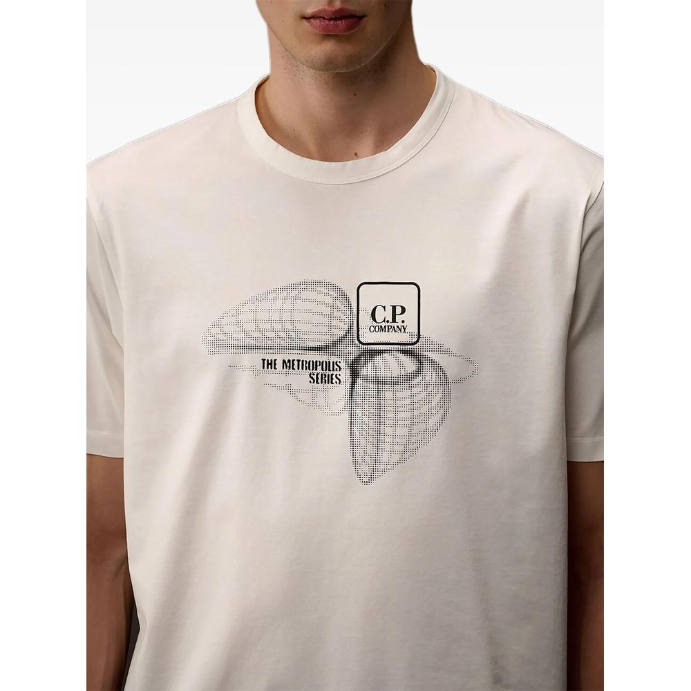 CP Company Mercerized Jersey Men’s Short Sleeve T-Shirt White