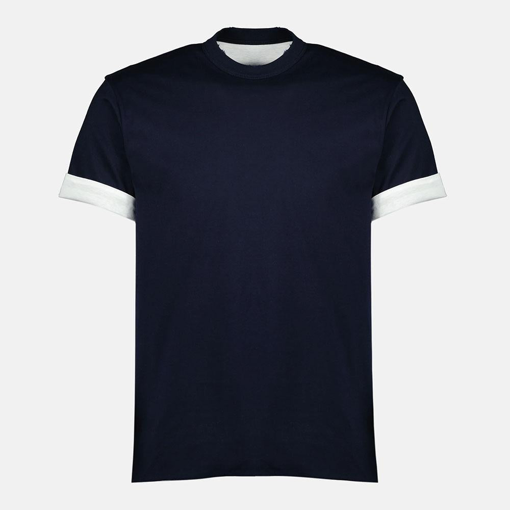 PRADA Reversible Cotton Short Sleeve T-Shirt for Men Black/Gray