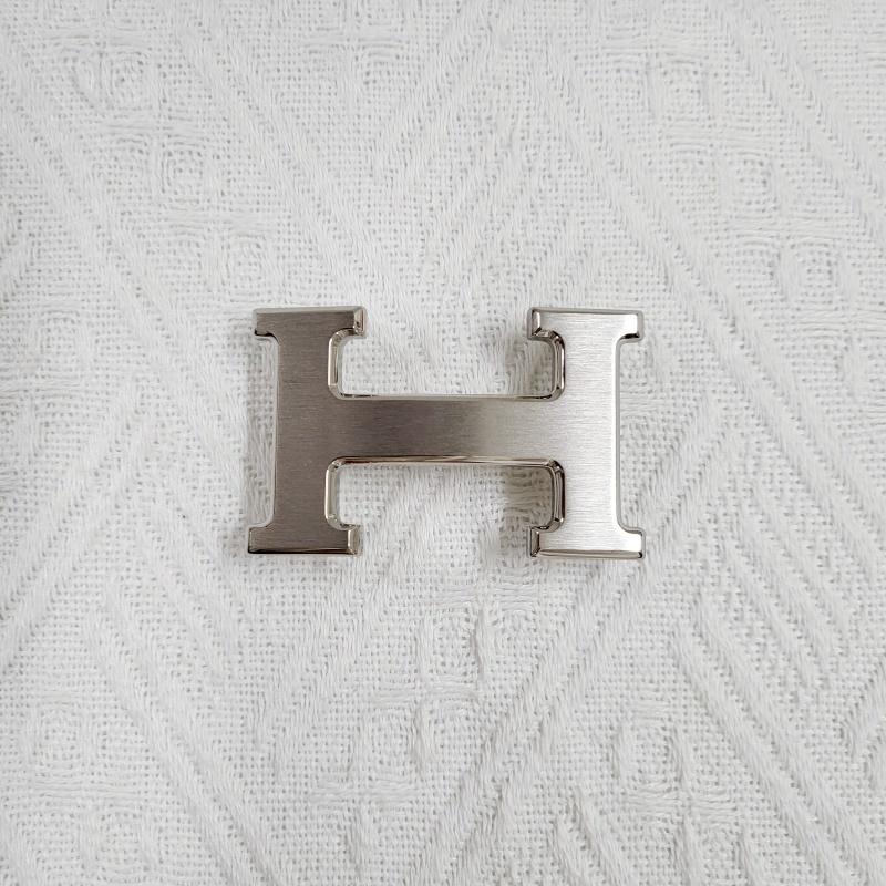HERMES H Buckle Reversible Leather Belt 32mm Black/Chocolate Matte P H064544CB86