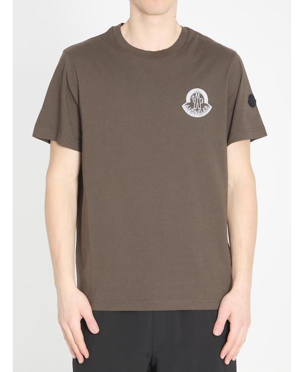 Moncler Logo Cotton Jersey T-Shirt