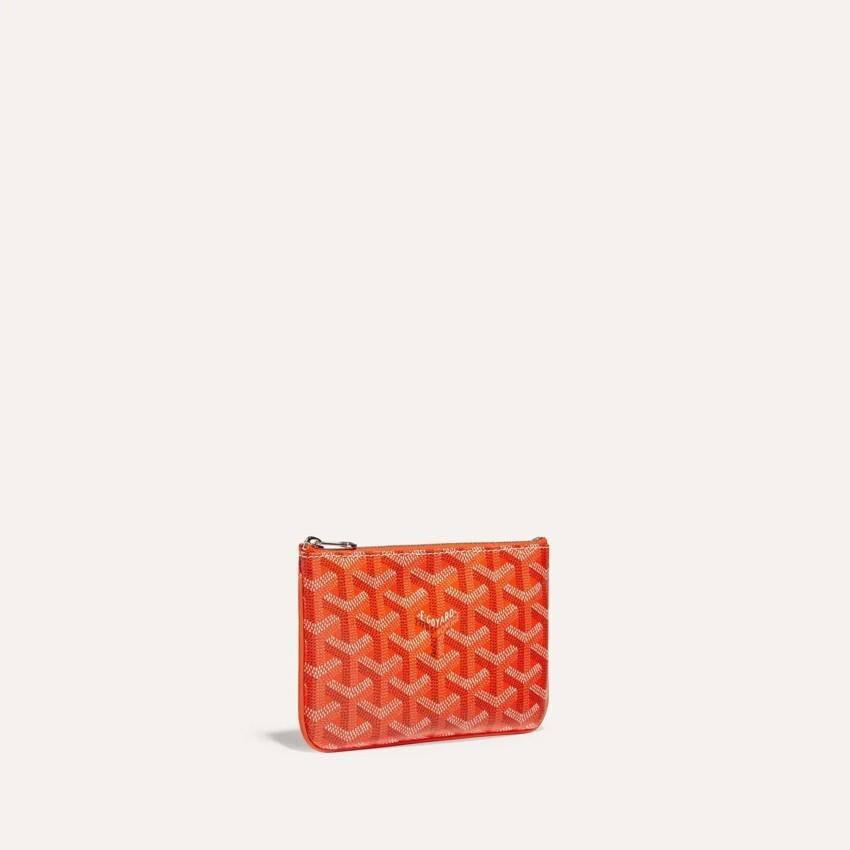 GOYARD Orange Senat Mini Clutch Pouch for Women SENAT2 MINTY07 CL07P