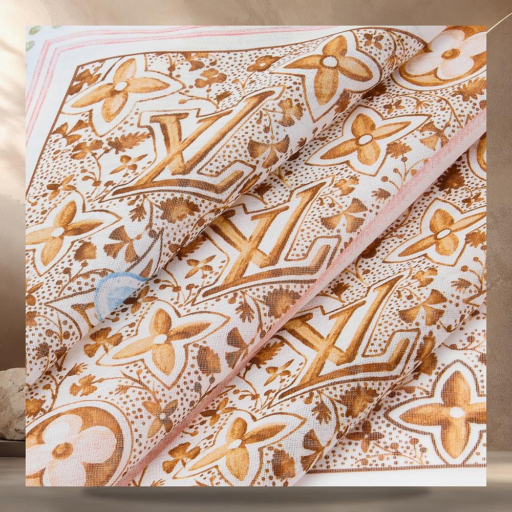 Louis Vuitton Summer Garden Beige Shawl Scarf M98415