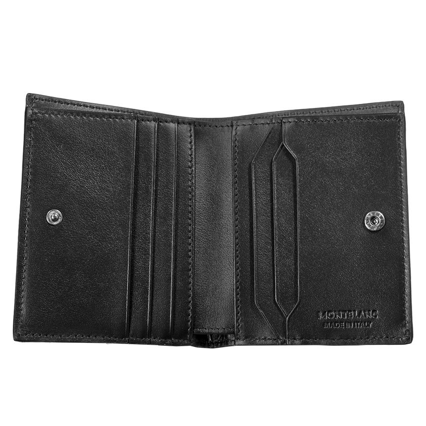 Montblanc Extreme 3.0 Compact Wallet Black Leather 6CC Bi-Fold