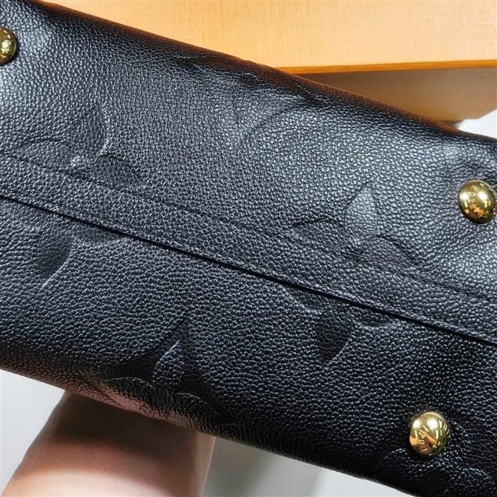 Louis Vuitton Black Leather CarryAll PM Shoulder Crossbody Bag