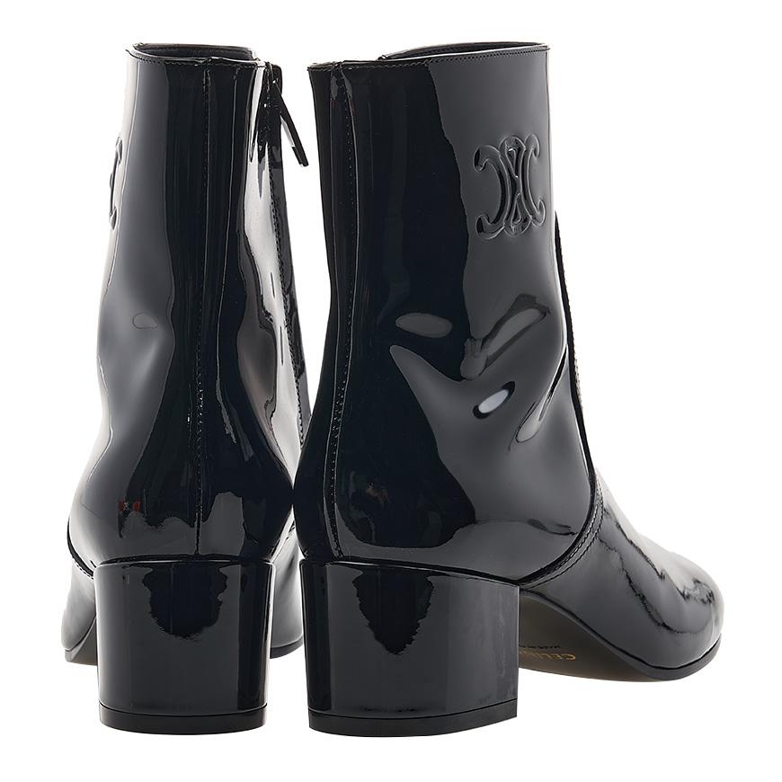 CELINE Women’s Patent Leather Ankle Boots 360484582C 38NO