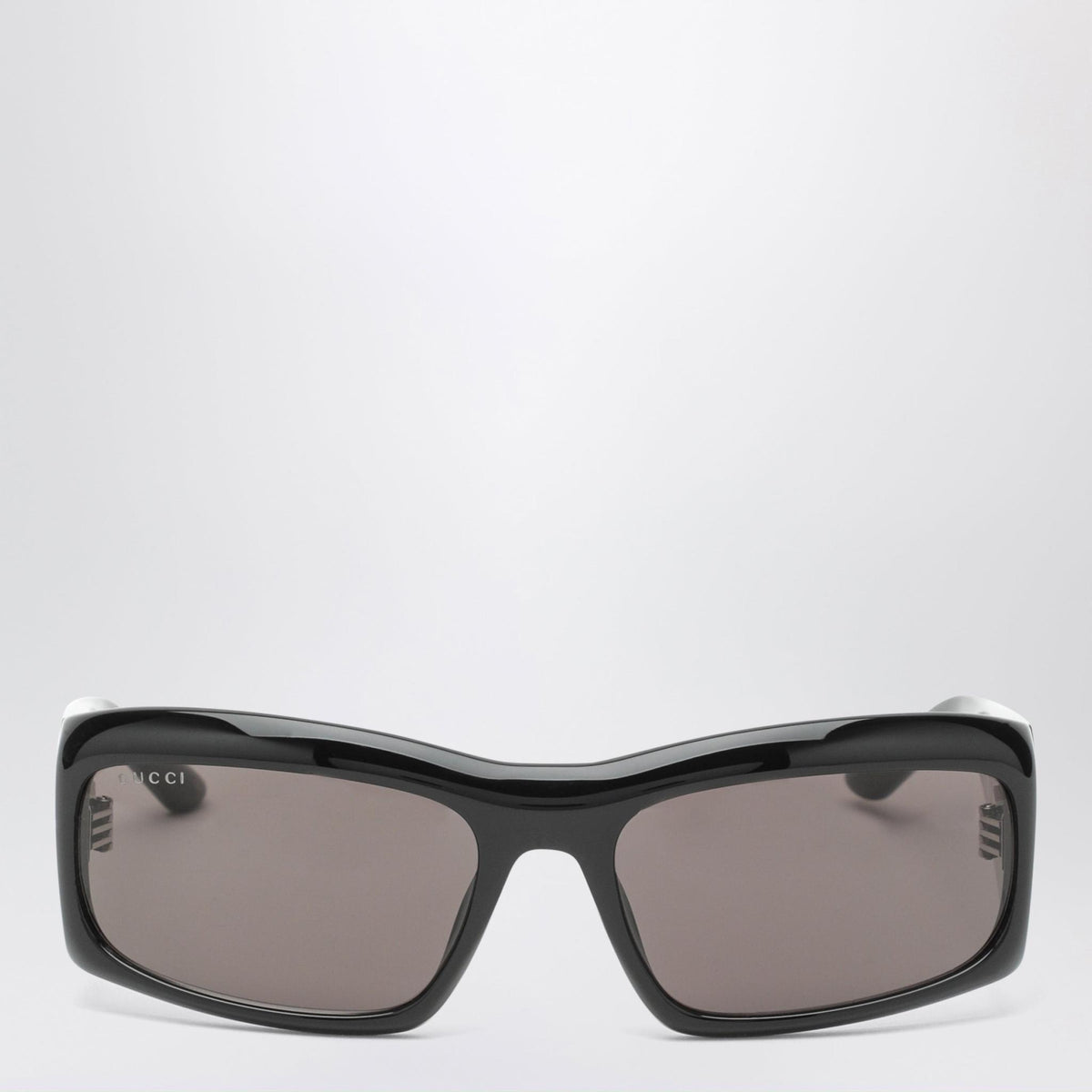 GUCCI Classic Black Acetate Round Eyeglasses