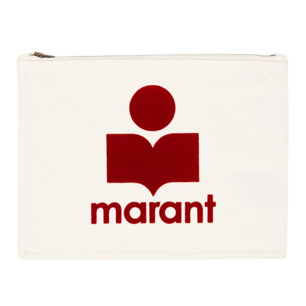 Isabel Marant NETTIA Leather Clutch Bag Black
