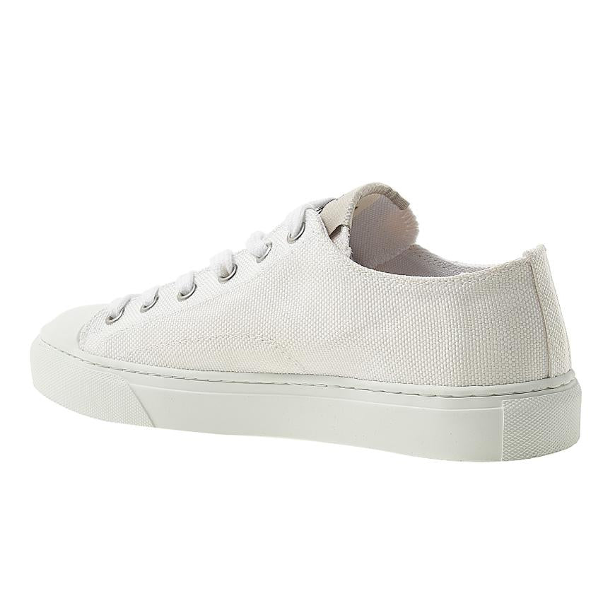 Vivienne Westwood Womens Plimsoll Low Top Sneakers White Canvas