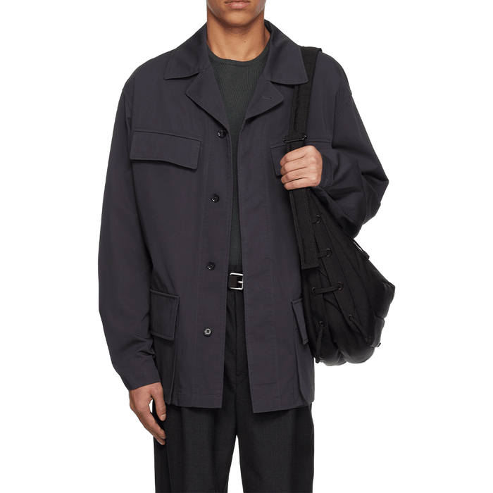 Lemaire Charcoal Workwear Jacket for Men OW1122 LF1352