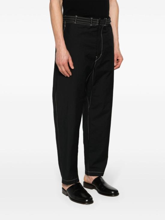 Lemaire Black Straight Classic Pants PA1085LF1234999
