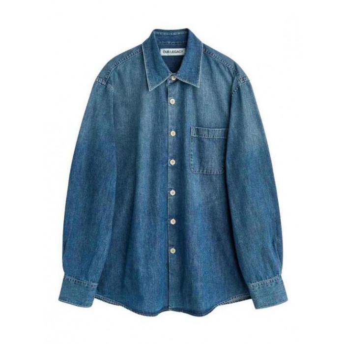 OUR LEGACY Washed ABOVE Long Sleeve Shirt M2262 AW