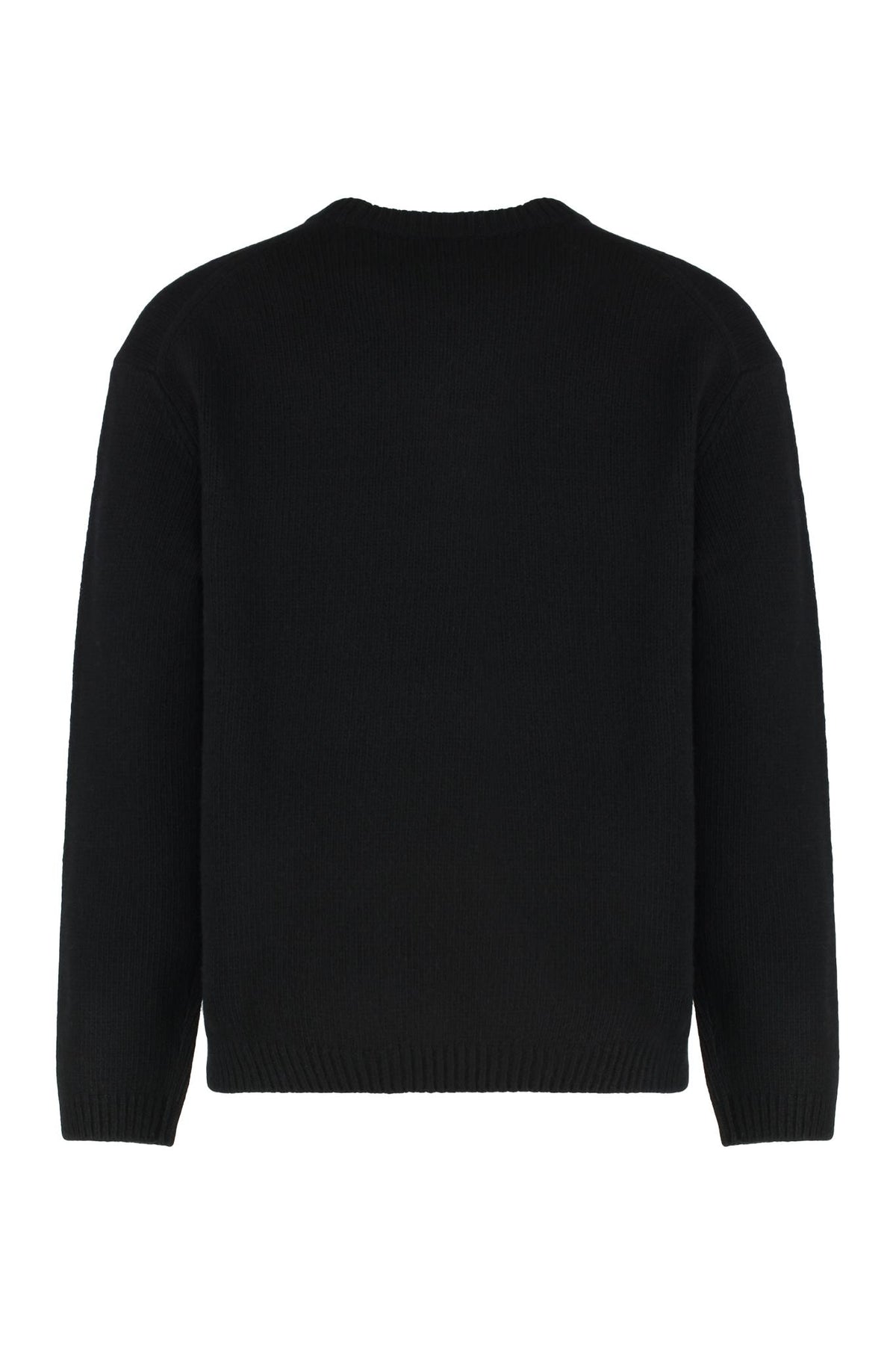 Maison Kitsune Wool Blend Crewneck Knit Sweater Men’s Navy