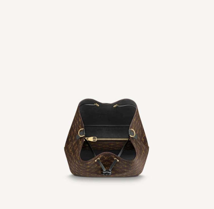 Louis Vuitton Monogram NeoNoe MM Black Brown Bucket Shoulde M44020 M44887 M44022