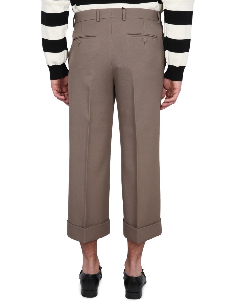 GUCCI Black Wool Dress Suit Pants