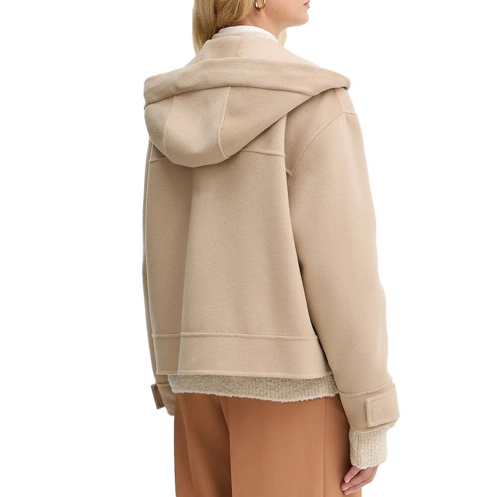 Max Mara Hooded Wool Blend Jacket Coat 25086041600 063