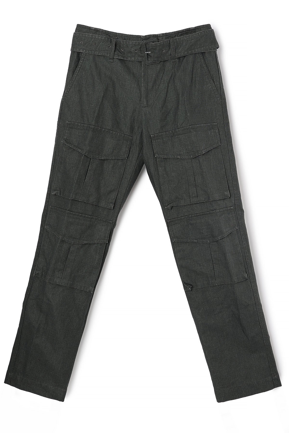 Dries Van Noten Coated Linen Cargo Pants Men 241 020935 8372 605