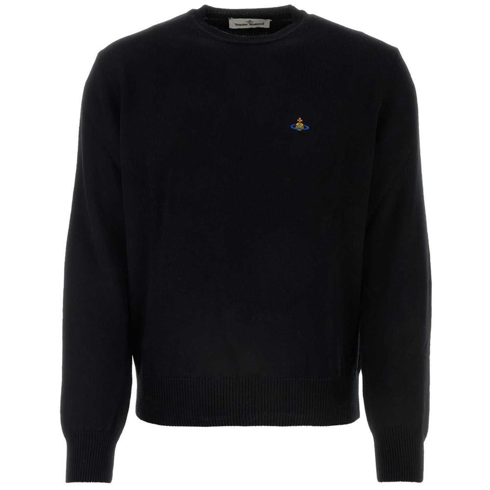 Vivienne Westwood ORB Alex Round Neck Knit Sweater Black