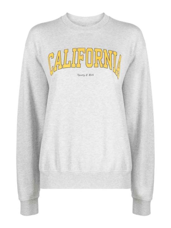 SPORTY&RICH Heather Gray California Crewneck Sweatshirt Women’s ST071508501 GY03