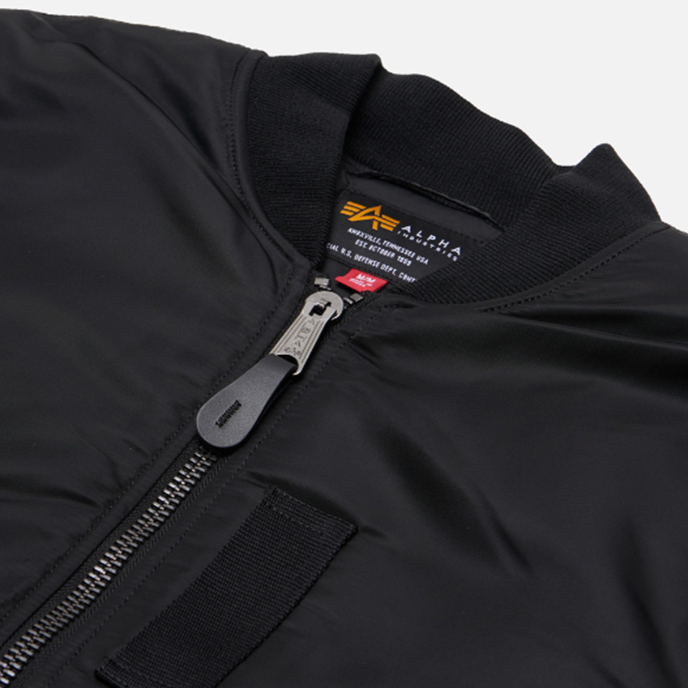 ALPHA INDUSTRIES Men’s MA-1 Bomber Jacket Black MJM53504C1
