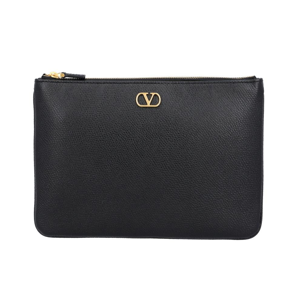 VALENTINO Garavani Women's Leather Clutch Bag 9W2P0AK4 SNP 0NO