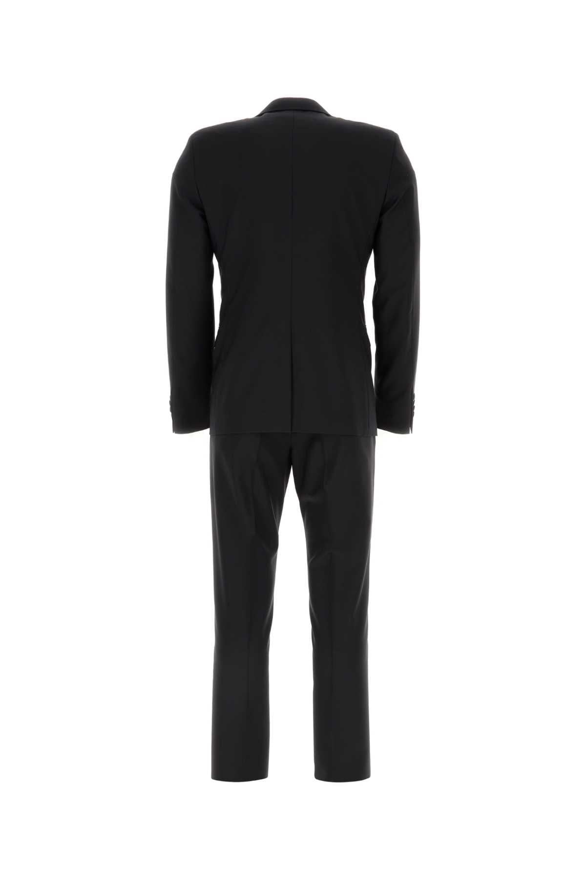 PRADA Black Wool Two-Piece Suit Set