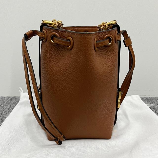 Chloe Marc ie Micro Bucket Bag Leather Shoulder Bag Beige