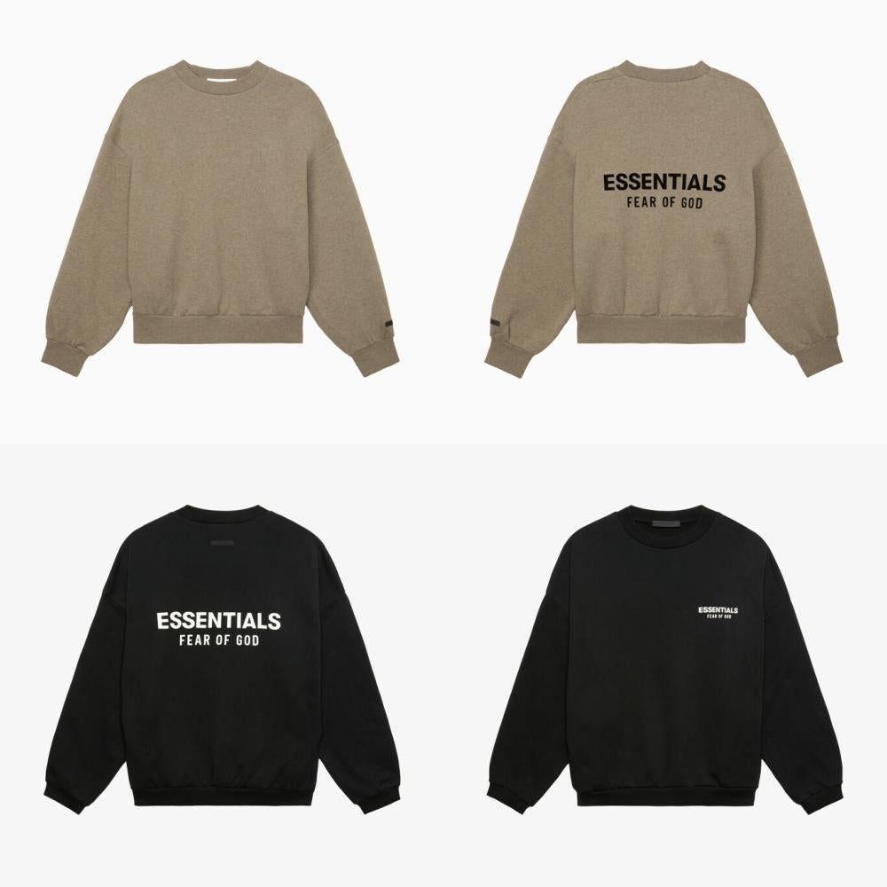 Fear of God Classic Fleece Crewneck Sweatshirt Jet Black 192 AS252040F