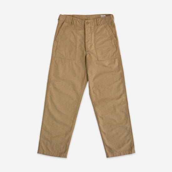 orslow Straight Classic Pants Sand Beige Cotton 015002 72