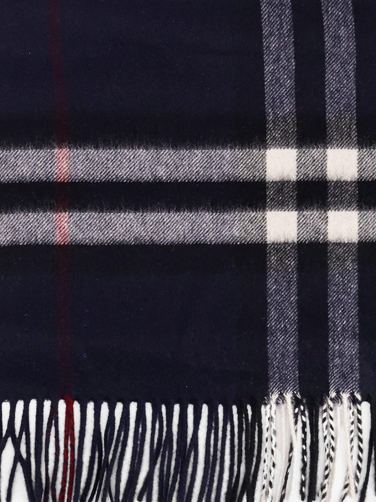 BURBERRY Checked Silk Tie Navy Gray Men’s Accessories