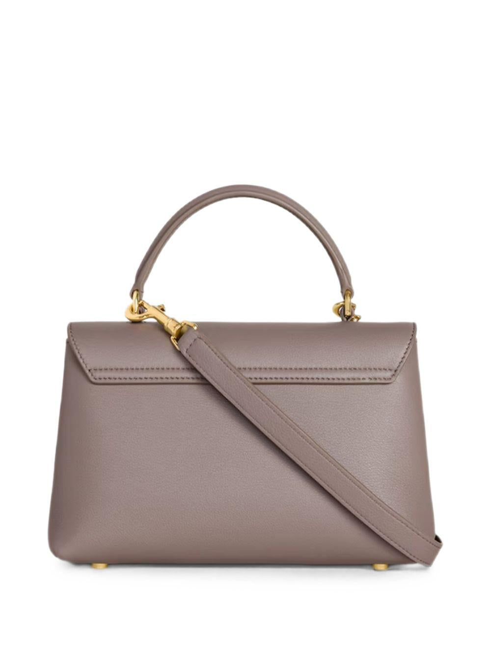 CELINE Black Leather Shoulder Bag