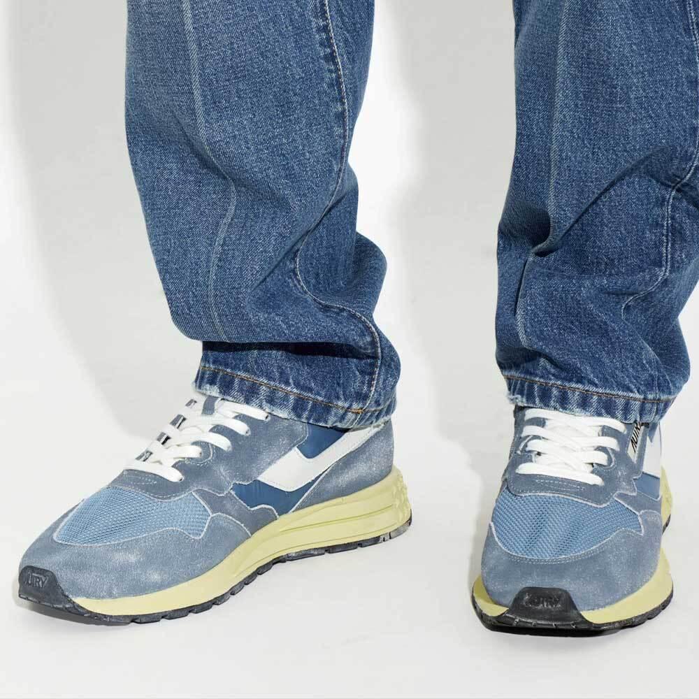 AUTRY Suede Low-Top Sneakers Men’s Lilwind White Gray