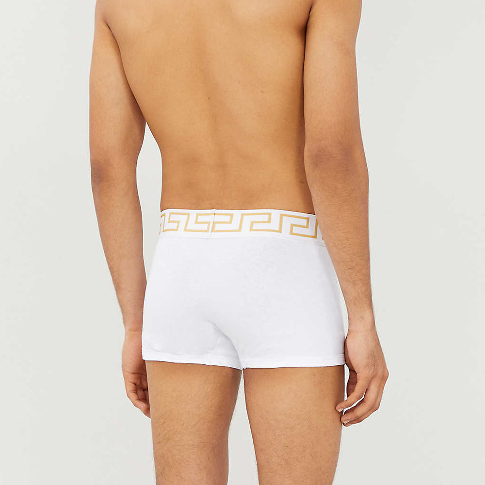 Versace White Cotton Trunks Men’s Underwear
