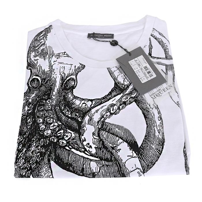 Alexander Mcqueen Cotton Short Sleeve T-Shirt 472602 QIZ42 0900