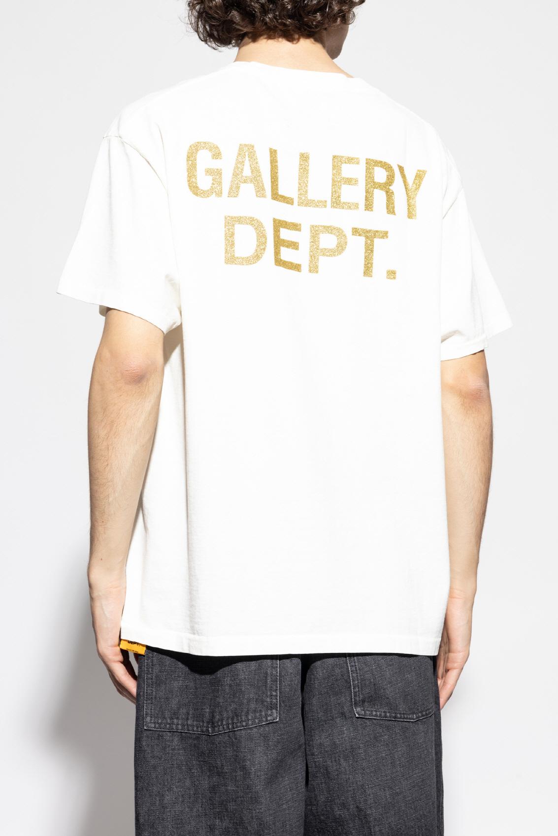 GALLERY DEPT. Light Archival White Biker Dog Graphic T-Shirt Unisex