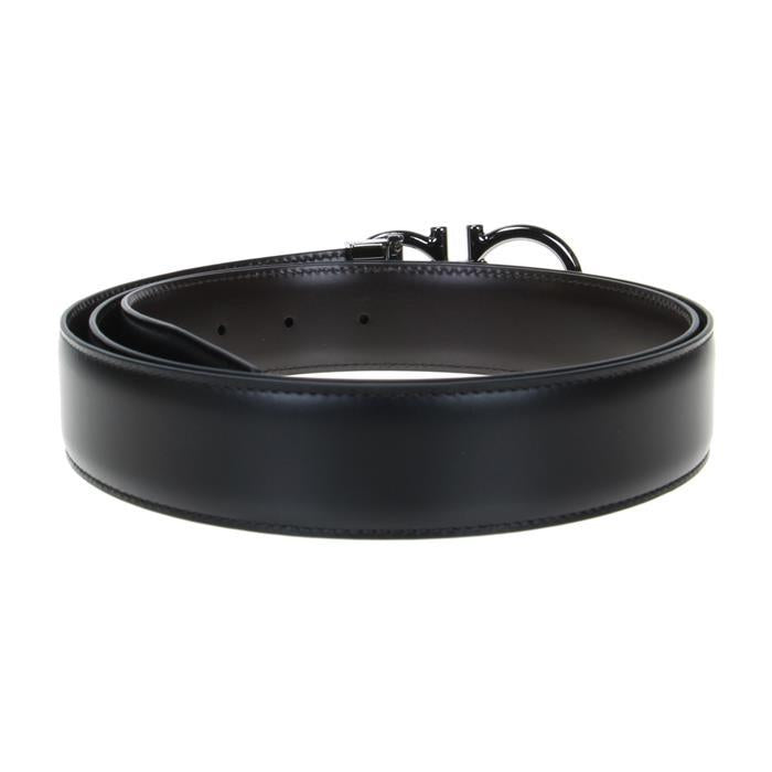 Ferragamo Gancini Buckle Leather Men's Belt