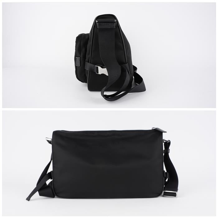 PRADA Triangle Logo Recycled Shoulder Bag Crossbody for Men 2VH191 2DMG F0002