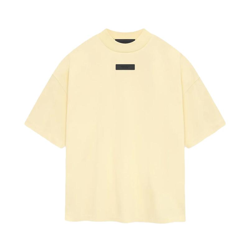 Fear of God Essentials Logo Patch Canary T-Shirt