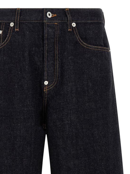 KENZO Men’s Denim Pants FF65DP4216Q1DM RINSE BLUE DENIM DOM