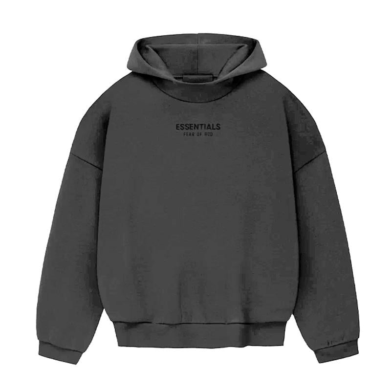 Fear of God Essentials Small Logo Black Hoodie Unisex