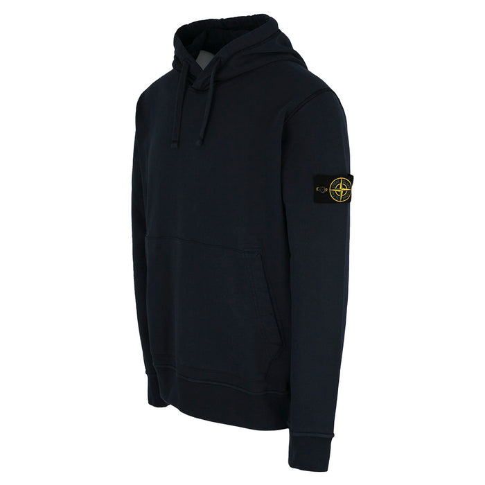 STONE ISLAND Woven Badge Hoodie Men's Pullover Sweatshirt White