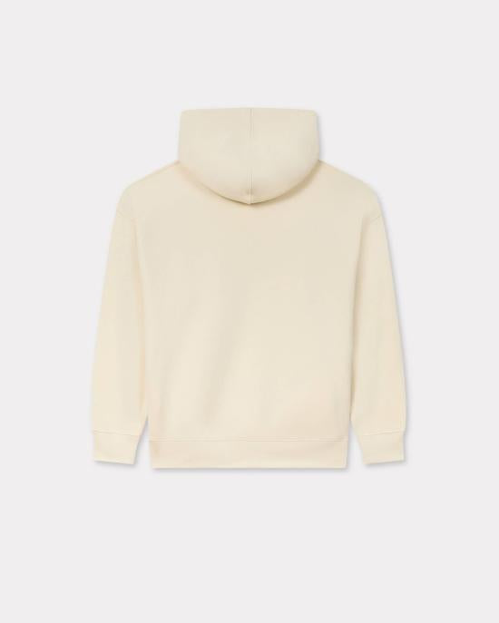 KENZO Beige Logo Hoodie Sweatshirt for Women FF62 HO45 24MB04